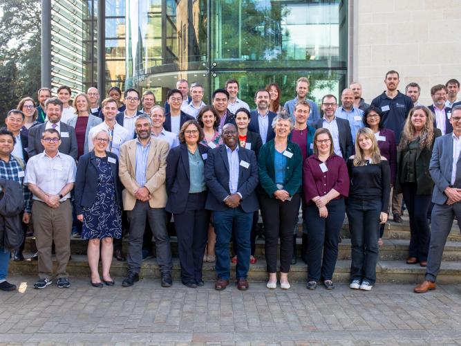 A gathering of the SCHEMA team and strategic partners at the Hub's official launch event in September 2024