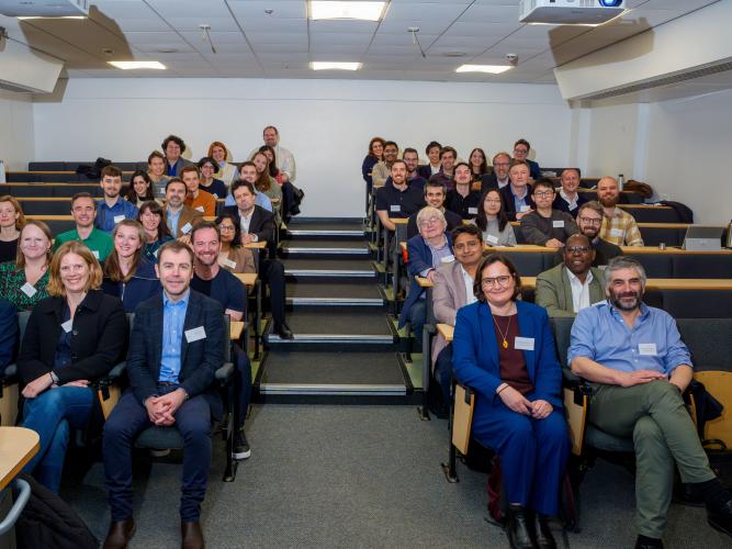 Group photo of the attendees at the Spring conference