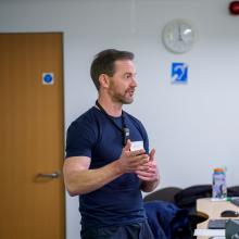 Dr Adam Jarvis presenting industry insights from Unilever during the partner engagement session
